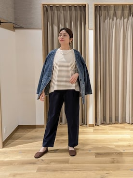 「studio CLIP（スタディオクリップ）のアイテム（ジャケット/アウター）」を使った、emiclip1921さん（レディース・160cm）の春コーディネート