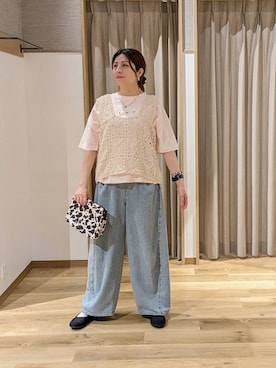 「studio CLIP（スタディオクリップ）のアイテム」を使った、emiclip1921さん（レディース・160cm）の春コーディネート