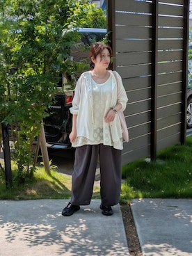 「studio CLIP（スタディオクリップ）のアイテム」を使った、emiclip1921さん（レディース・160cm）の夏コーディネート