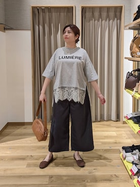 「アイテム（シュシュ）」を使った、emiclip1921さん（レディース・160cm）の春コーディネート