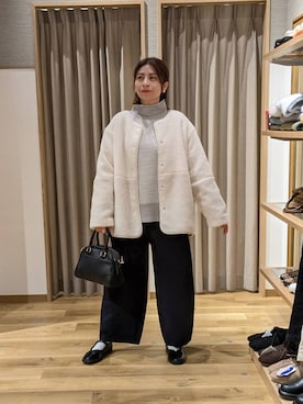 「studio CLIP（スタディオクリップ）のアイテム」を使った、emiclip1921さん（レディース・160cm）の冬コーディネート