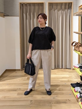 「アイテム（シュシュ）」を使った、emiclip1921さん（レディース・160cm）の春コーディネート
