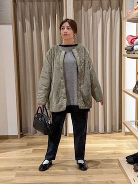 「アイテム（ヘアアクセサリー）」を使った、emiclip1921さん（レディース・160cm・30代）の冬コーディネート