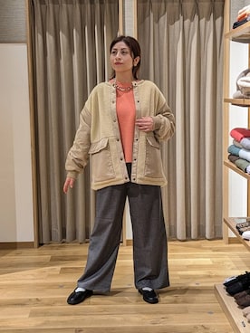 「アイテム（その他アウター）」を使った、emiclip1921さん（レディース・160cm・30代）の冬コーディネート