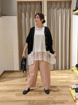 「studio CLIP（スタディオクリップ）のアイテム（シューズ）」を使った、emiclip1921さん（レディース・160cm）の春コーディネート