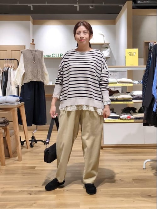 アソート切り替えロングスリーブプルオーバー