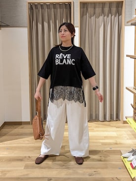 「studio CLIP（スタディオクリップ）のアイテム（バッグ）」を使った、emiclip1921さん（レディース・160cm）の春コーディネート