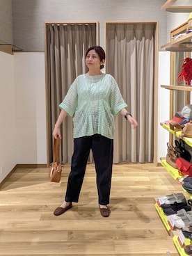 「studio CLIP（スタディオクリップ）のアイテム（シューズ）」を使った、emiclip1921さん（レディース・160cm）の春コーディネート