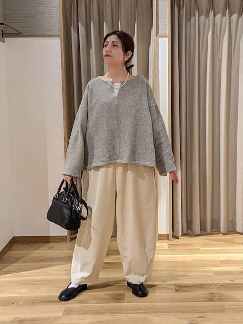 セール】ゆるキーネックプルオーバー（Tシャツ/カットソー）｜studio