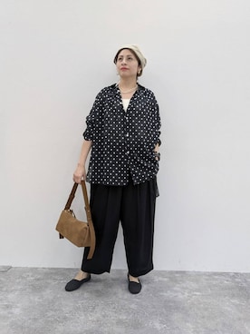 「studio CLIP（スタディオクリップ）のアイテム（帽子）」を使った、emiclip1921さん（レディース・160cm）の春コーディネート