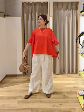 「studio CLIP（スタディオクリップ）のアイテム（シューズ）」を使った、emiclip1921さん（レディース・160cm）の春コーディネート