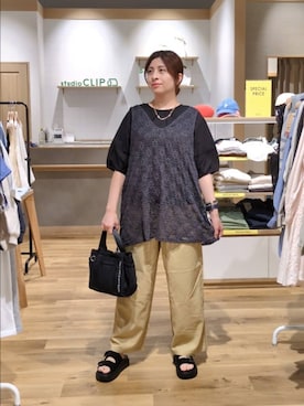 「アイテム（シュシュ）」を使った、emiclip1921さん（レディース・160cm）の春コーディネート
