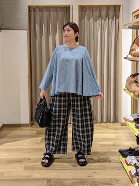 「アイテム（シュシュ）」を使った、emiclip1921さん（レディース・160cm）の春コーディネート