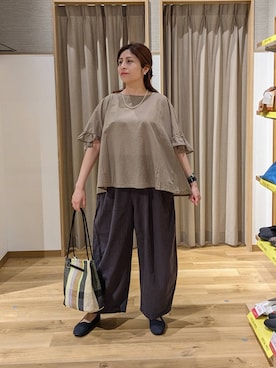 「studio CLIP（スタディオクリップ）のアイテム（シューズ）」を使った、emiclip1921さん（レディース・160cm）の春コーディネート