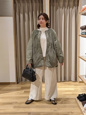 「studio CLIP（スタディオクリップ）のアイテム」を使った、emiclip1921さん（レディース・160cm）の冬コーディネート