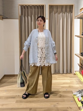 「studio CLIP（スタディオクリップ）のアイテム（バッグ）」を使った、emiclip1921さん（レディース・160cm）の春コーディネート