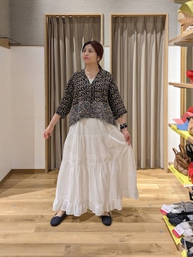 「studio CLIP（スタディオクリップ）のアイテム（トップス）」を使った、emiclip1921さん（レディース・160cm）の春コーディネート