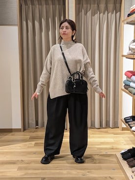 「アイテム（トートバッグ）」を使った、emiclip1921さん（レディース・160cm・30代）の冬コーディネート