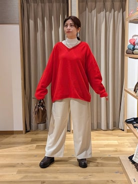 「アイテム（ショルダーバッグ）」を使った、emiclip1921さん（レディース・160cm・30代）の冬コーディネート