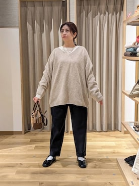 「アイテム（ヘアアクセサリー）」を使った、emiclip1921さん（レディース・160cm・30代）の冬コーディネート