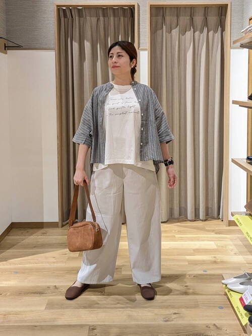 natural by clip》シルキーバイオロゴTシャツ（Tシャツ/カットソー