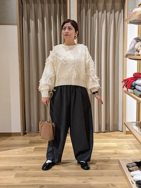 「アイテム（シュシュ）」を使った、emiclip1921さん（レディース・160cm）の冬コーディネート