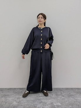 「アイテム（スーツセット）」を使った、emiclip1921さん（レディース・160cm）の冬コーディネート