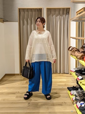 「アイテム（シュシュ）」を使った、emiclip1921さん（レディース・160cm）の春コーディネート