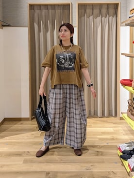 「studio CLIP（スタディオクリップ）のアイテム（トップス）」を使った、emiclip1921さん（レディース・160cm）の春コーディネート