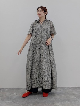 「studio CLIP（スタディオクリップ）のアイテム（ワンピース）」を使った、emiclip1921さん（レディース・160cm）の夏コーディネート