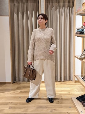 「アイテム（ヘアアクセサリー）」を使った、emiclip1921さん（レディース・160cm・30代）の冬コーディネート