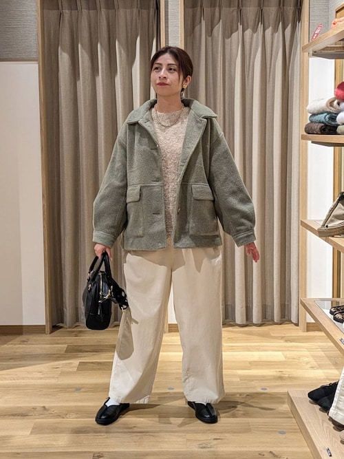 セール】ウールライクライトボアブルゾン[プチサイズあり]（ブルゾン