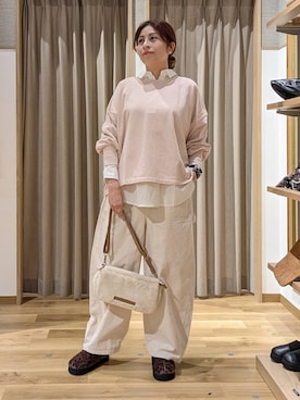 「アイテム（シュシュ）」を使った、emiclip1921さん（レディース・160cm）の秋コーディネート