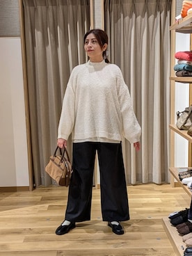 「アイテム（ショルダーバッグ）」を使った、emiclip1921さん（レディース・160cm・30代）の冬コーディネート