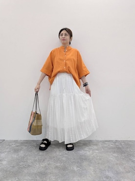 「studio CLIP（スタディオクリップ）のアイテム（ジャケット/アウター）」を使った、emiclip1921さん（レディース・160cm）の春コーディネート