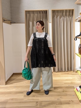 「studio CLIP（スタディオクリップ）のアイテム（ワンピース/ドレス）」を使った、emiclip1921さん（レディース・160cm）の春コーディネート