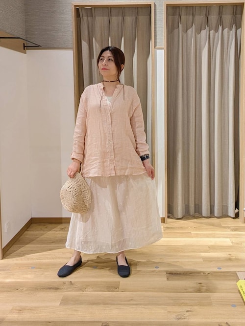 フラワーギャザー刺繍スカート（スカート）｜studio CLIP（スタディオ