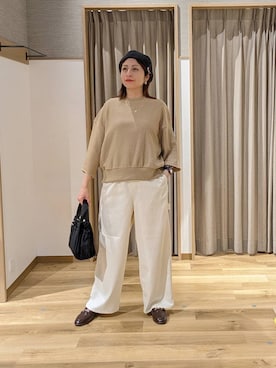 「studio CLIP（スタディオクリップ）のアイテム（帽子）」を使った、emiclip1921さん（レディース・160cm）の春コーディネート