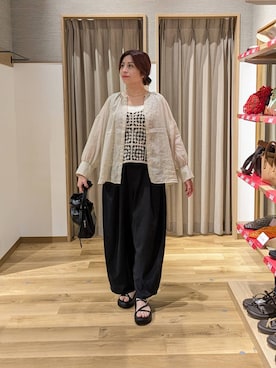 「studio CLIP（スタディオクリップ）のアイテム」を使った、emiclip1921さん（レディース・160cm）の夏コーディネート