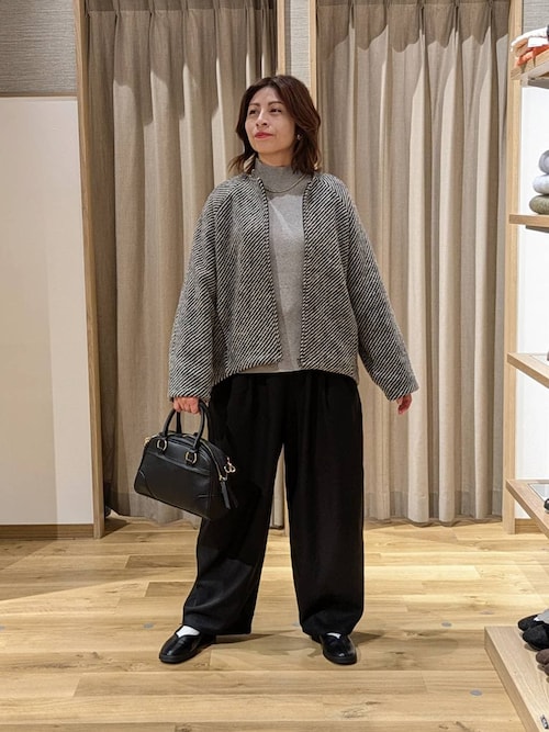 セール】12ゲージシルクMIXハイネックプルオーバー[プラスサイズあり