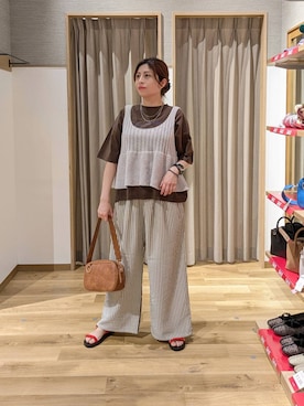 「studio CLIP（スタディオクリップ）のアイテム」を使った、emiclip1921さん（レディース・160cm）の夏コーディネート
