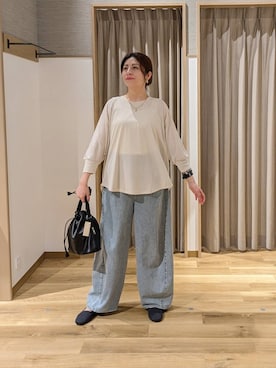 「studio CLIP（スタディオクリップ）のアイテム」を使った、emiclip1921さん（レディース・160cm）の春コーディネート