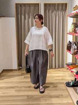 「studio CLIP（スタディオクリップ）のアイテム」を使った、emiclip1921さん（レディース・160cm）の夏コーディネート