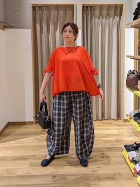 「アイテム（シュシュ）」を使った、emiclip1921さん（レディース・160cm）の春コーディネート