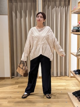 「アイテム（ヘアアクセサリー）」を使った、emiclip1921さん（レディース・160cm・30代）の冬コーディネート