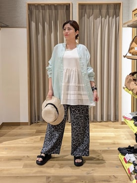 「アイテム（シュシュ）」を使った、emiclip1921さん（レディース・160cm）の春コーディネート