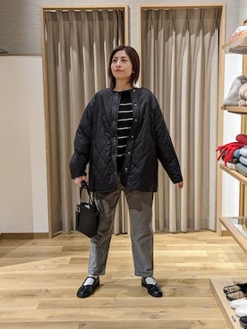 「アイテム（ブルゾン）」を使った、emiclip1921さん（レディース・160cm・30代）の冬コーディネート