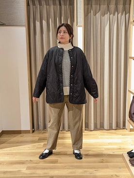 「アイテム（ブルゾン、その他）」を使った、emiclip1921さん（レディース・160cm）の冬コーディネート