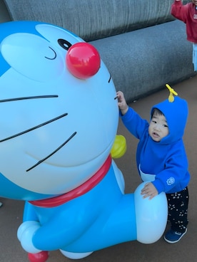 「アイテム（パーカー）」を使った、M&Oさん（キッズ・80cm）の秋コーディネート