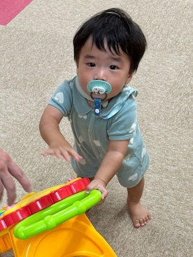 「アイテム（ママ＆ベビー）」を使った、T&M&Oさん（キッズ・80cm）の秋コーディネート